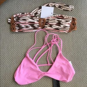 Lot of 2 swim tops